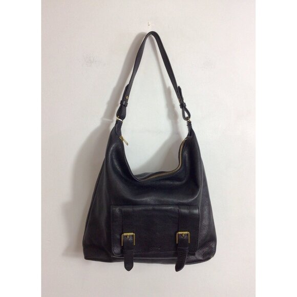 Fossil Leather Slouch Bag Purse - Picture 1 of 9